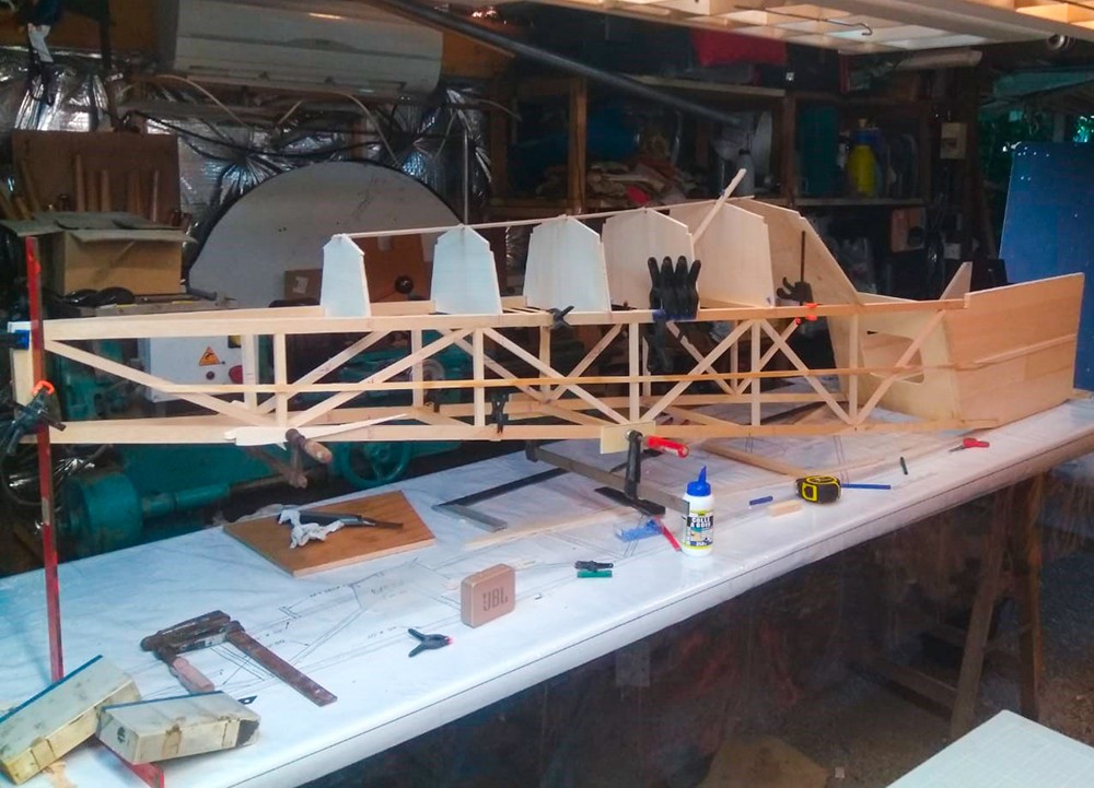 Le fuselage en cours
